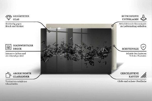 Spisskyddsplatta elegant Abstrakta 3D-former