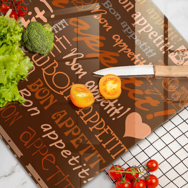 Spisskyddsplatta elegant God aptit undertexter