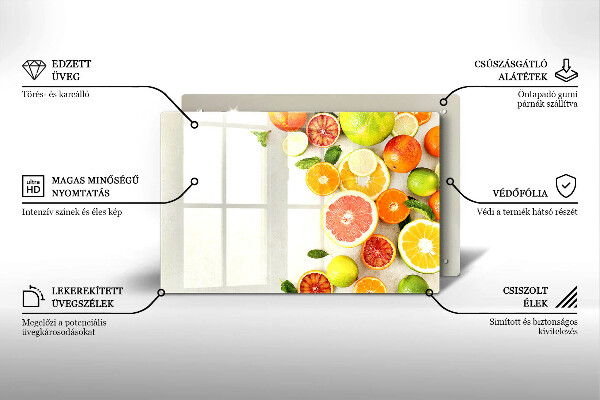 Skydd för induktionsspis elegant Citrusfrukter