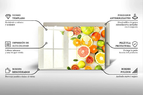 Skydd för induktionsspis elegant Citrusfrukter