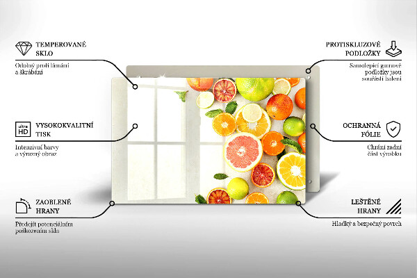 Skydd för induktionsspis elegant Citrusfrukter