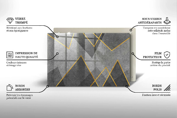 Skydd för induktionsspis elegant Skarpa former