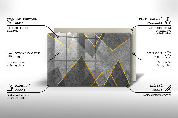 Skydd för induktionsspis elegant Skarpa former