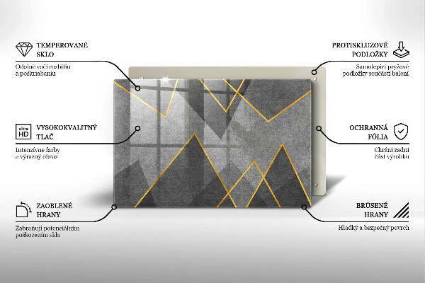 Skydd för induktionsspis elegant Skarpa former