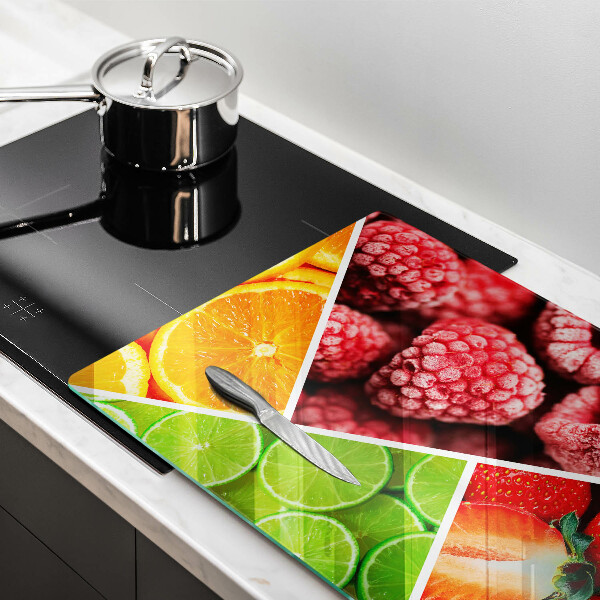 Skydd för induktionsspis elegant Färgglada frukter