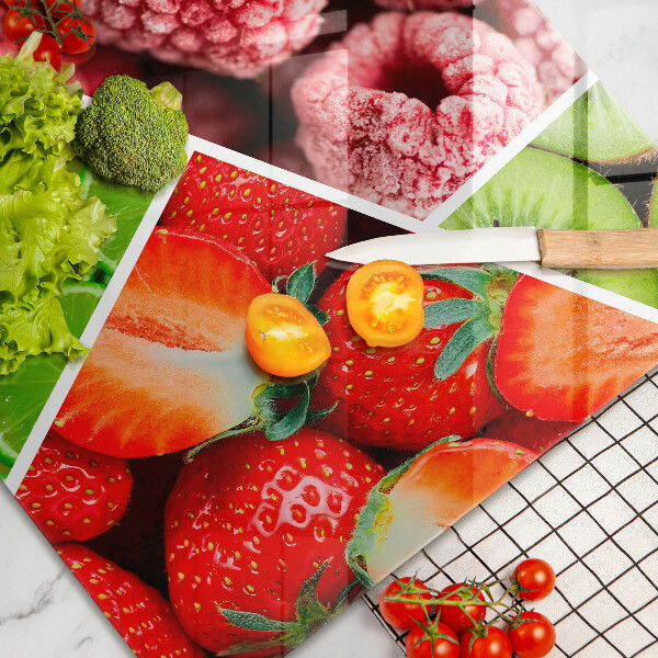 Skydd för induktionsspis elegant Färgglada frukter