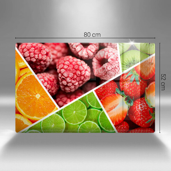 Skydd för induktionsspis elegant Färgglada frukter