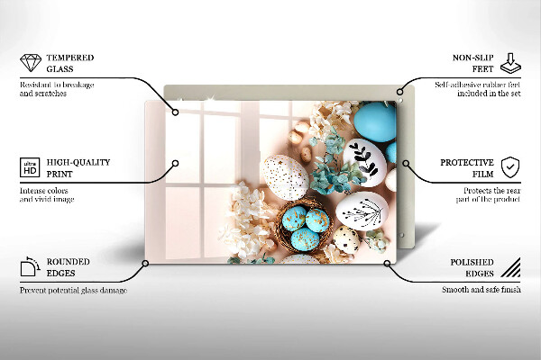 Skydd för induktionsspis elegant Påskdekorationer
