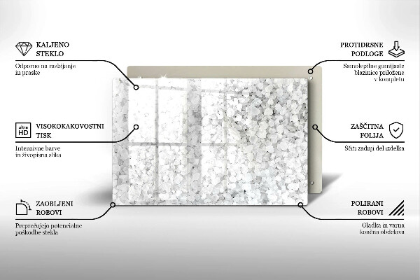 Skydd för induktionsspis elegant Saltkristaller
