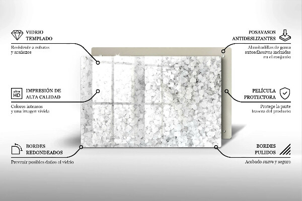 Skydd för induktionsspis elegant Saltkristaller