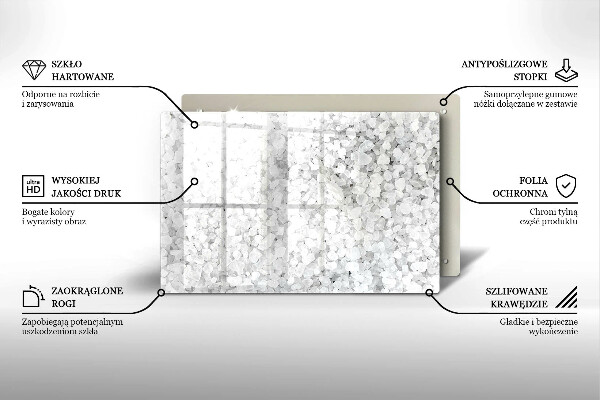 Skydd för induktionsspis elegant Saltkristaller