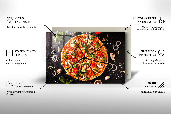 Skydd för induktionsspis elegant Pizza med svamp