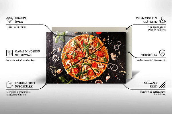 Skydd för induktionsspis elegant Pizza med svamp