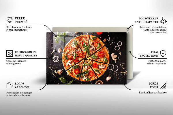 Skydd för induktionsspis elegant Pizza med svamp