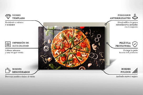 Skydd för induktionsspis elegant Pizza med svamp