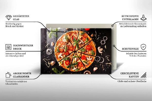 Skydd för induktionsspis elegant Pizza med svamp