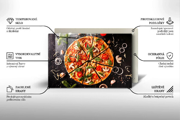 Skydd för induktionsspis elegant Pizza med svamp