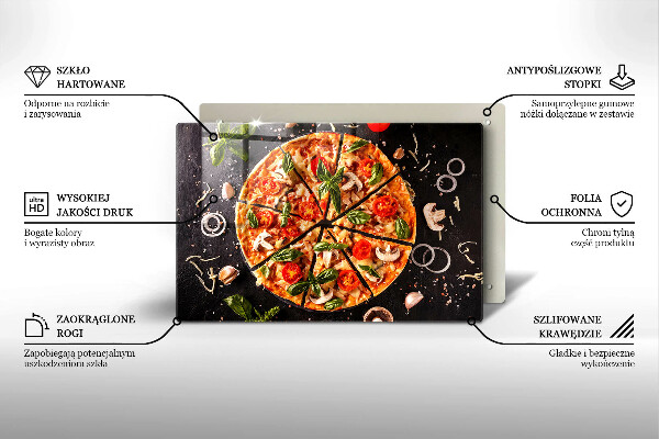 Skydd för induktionsspis elegant Pizza med svamp