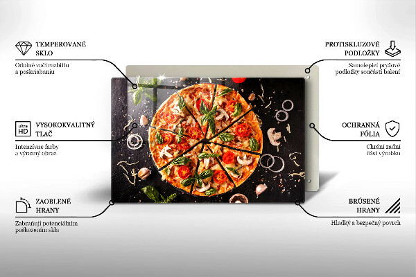 Skydd för induktionsspis elegant Pizza med svamp