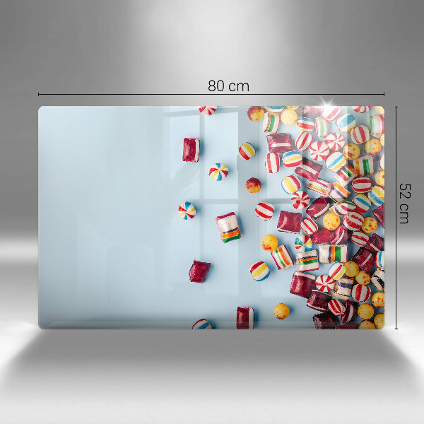 Skydd för induktionsspis elegant Färgglada godis