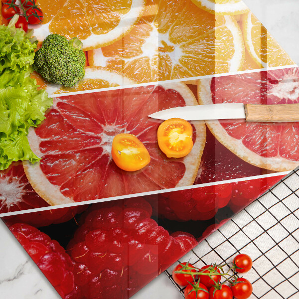 Skydd för induktionsspis elegant Färgglada frukter