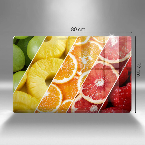 Skydd för induktionsspis elegant Färgglada frukter