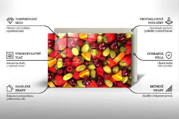 Skydd för induktionsspis elegant Sommarens frukter