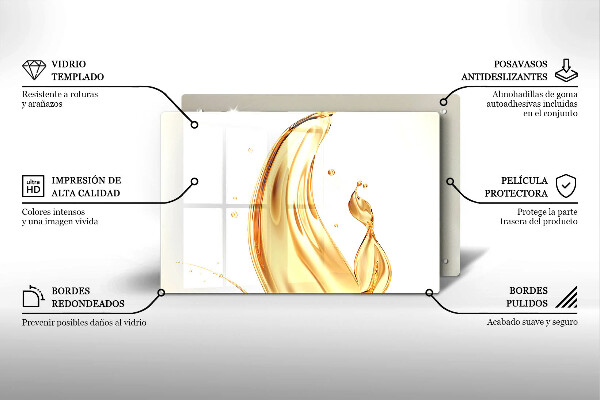 Skydd för induktionsspis elegant Olivolja