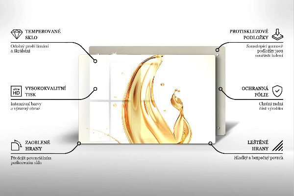 Skydd för induktionsspis elegant Olivolja