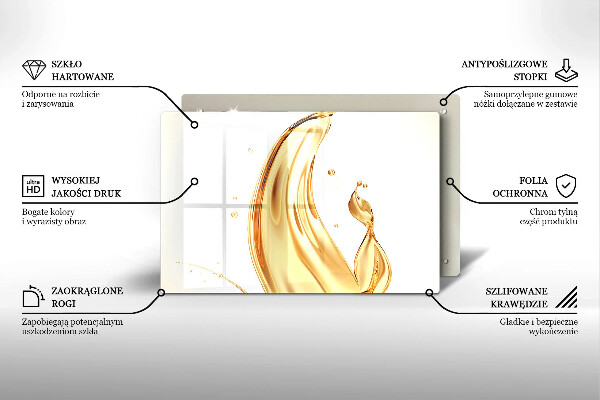 Skydd för induktionsspis elegant Olivolja