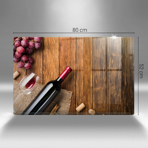 Spisskyddsplatta elegant En flaska rött vin