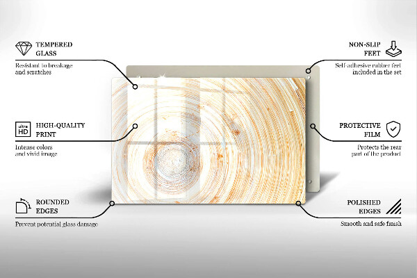 Spisskyddsplatta elegant Trästruktur