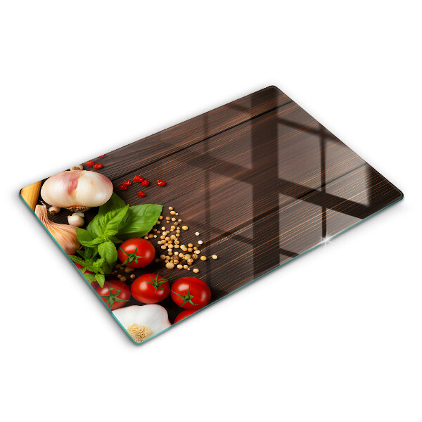 Spisskyddsplatta elegant Grönsaker på bordet