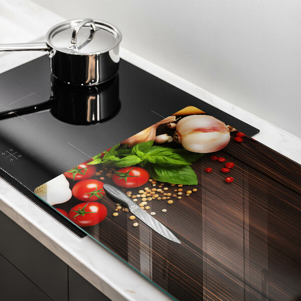 Spisskyddsplatta elegant Grönsaker på bordet