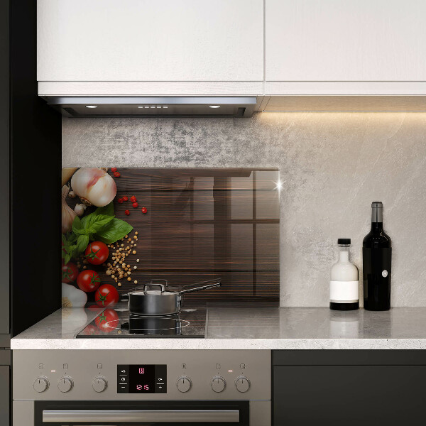 Spisskyddsplatta elegant Grönsaker på bordet