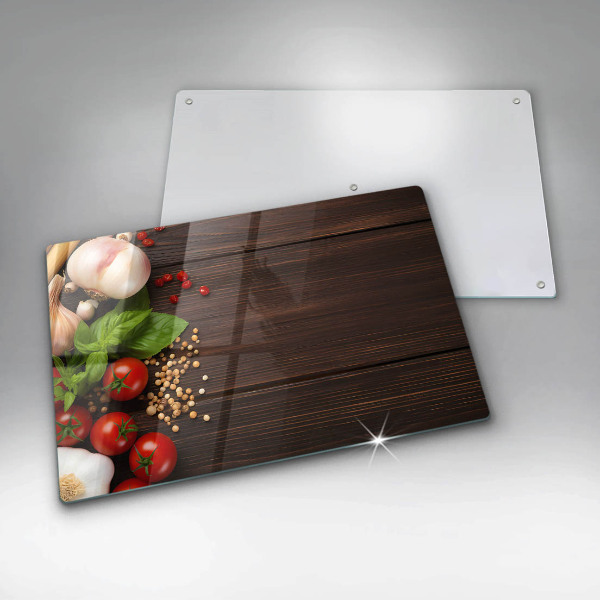 Spisskyddsplatta elegant Grönsaker på bordet