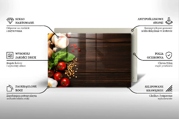 Spisskyddsplatta elegant Grönsaker på bordet