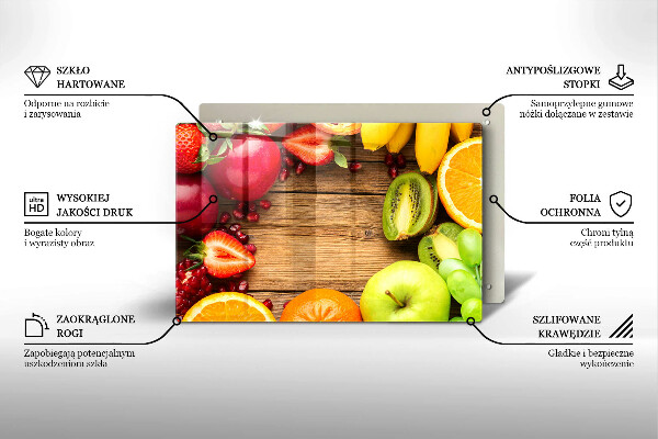 Spisskyddsplatta elegant Färsk frukt