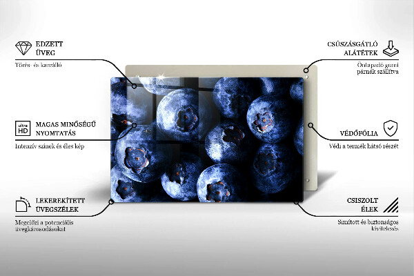 Spisskyddsplatta elegant Närbild av bär