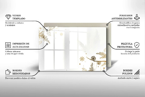 Spisskyddsplatta elegant Vinterdekorationer