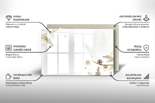 Spisskyddsplatta elegant Vinterdekorationer