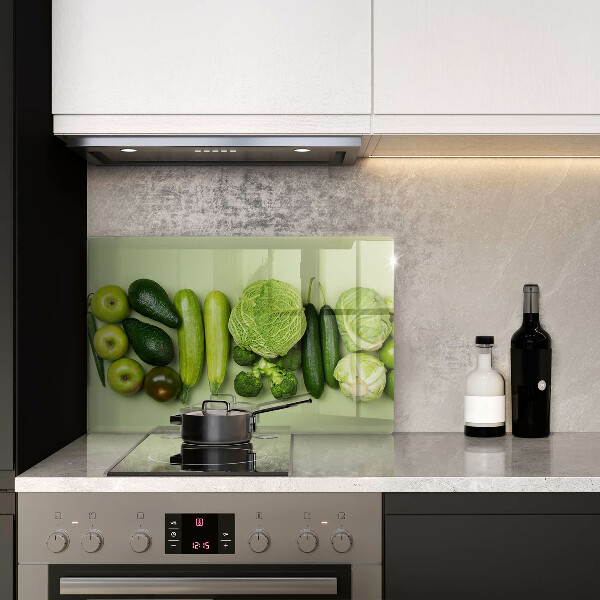 Spisskyddsplatta elegant Gröna frukter och grönsaker