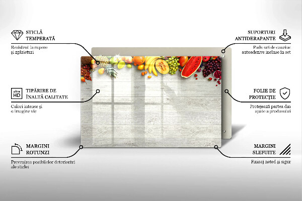 Kokkärlskydd elegant Frukt på omslag