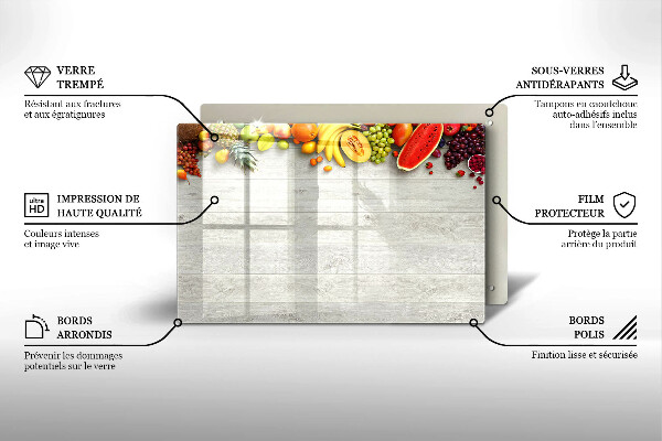 Kokkärlskydd elegant Frukt på omslag