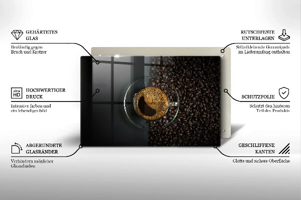 Kokkärlskydd elegant Kaffe och bönor