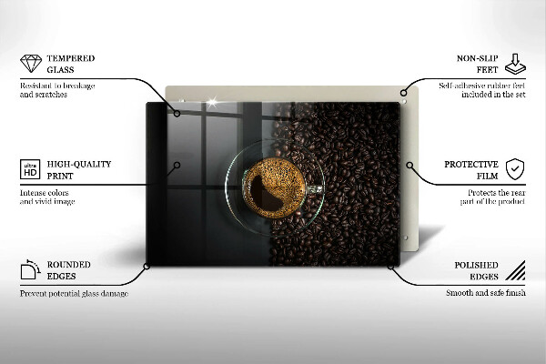 Kokkärlskydd elegant Kaffe och bönor