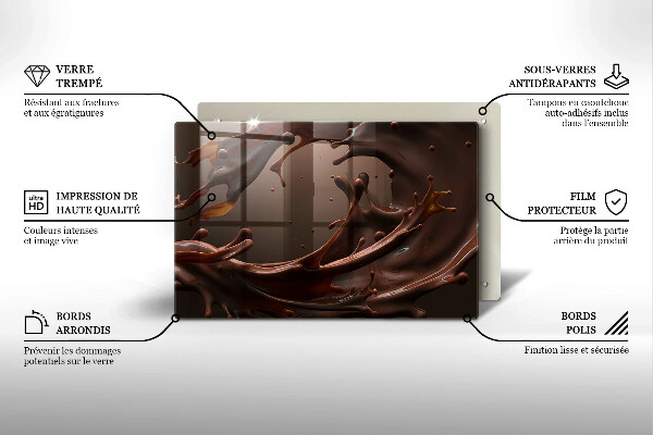 Kokkärlskydd elegant Flytande choklad