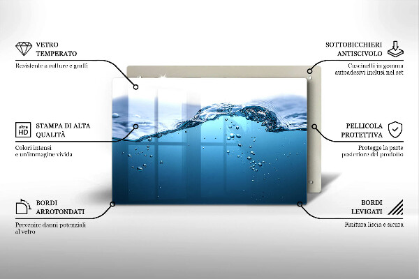 Kokkärlskydd elegant Blått vatten