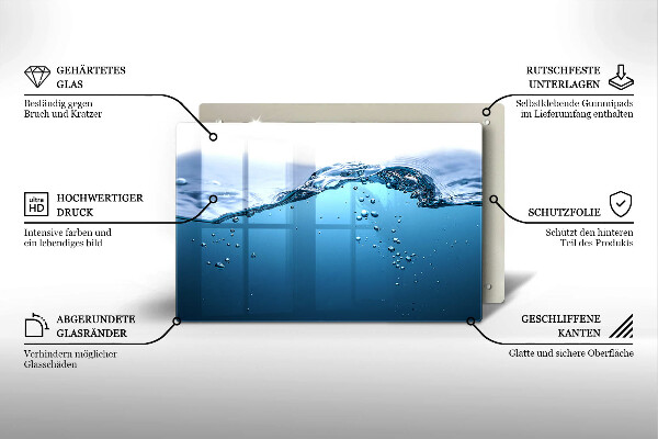 Kokkärlskydd elegant Blått vatten