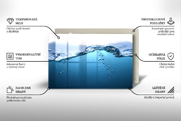 Kokkärlskydd elegant Blått vatten
